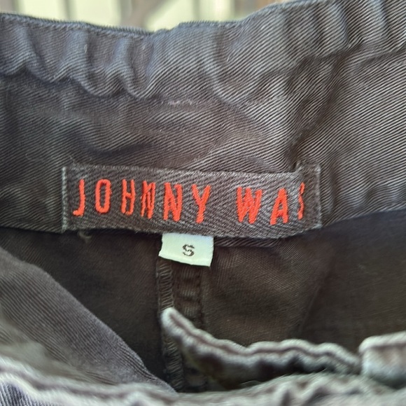 Johnny Was Floral and Birds Embroidered Black Pants Bohemian Resortwear Sz Small - Picture 4 of 6